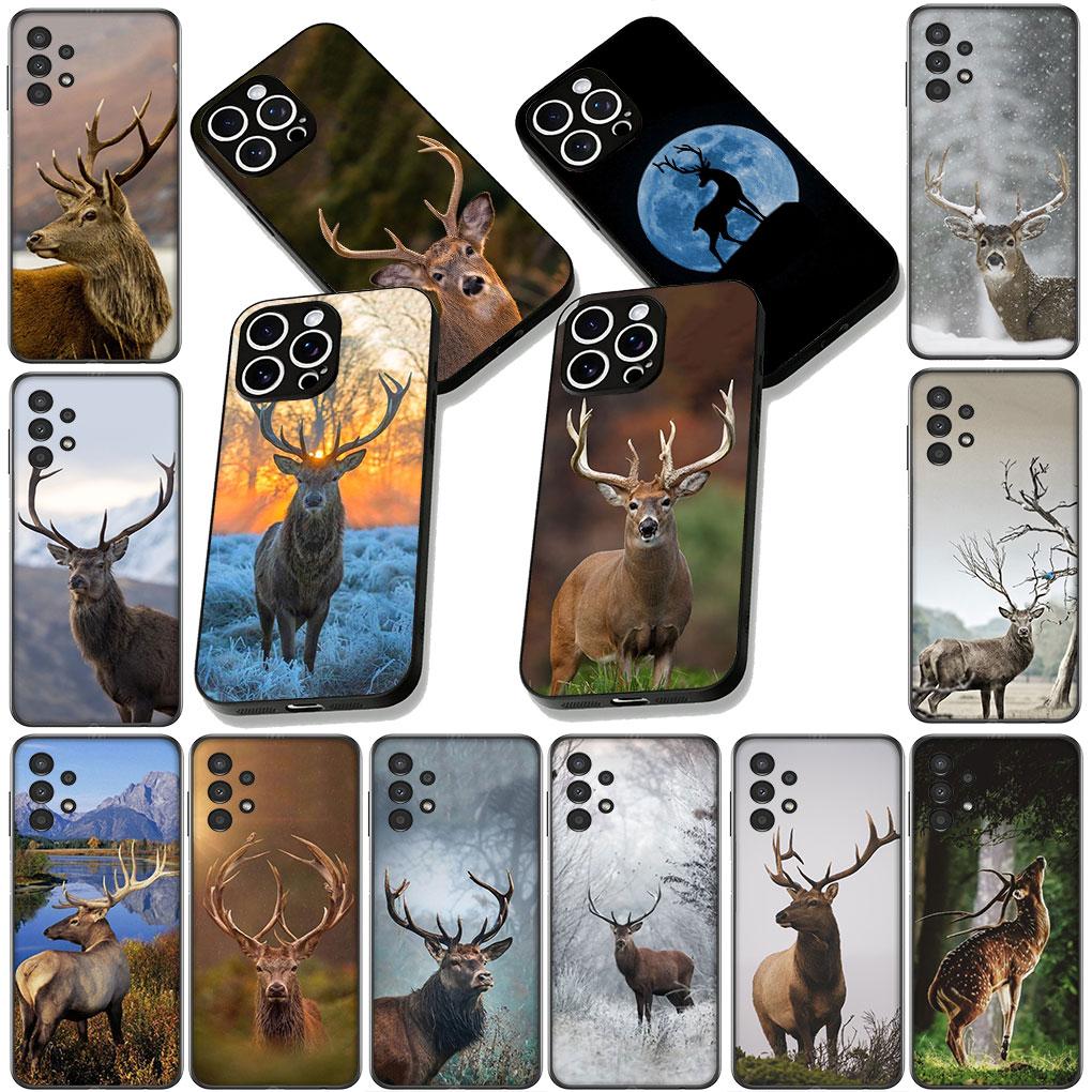 Soft Cover for Xiaomi Redmi Note 12 11 10 Pro 10A 10C 12C 14C A4 Note12 5G Coque Phone Case Deer Wild Hunting Buck