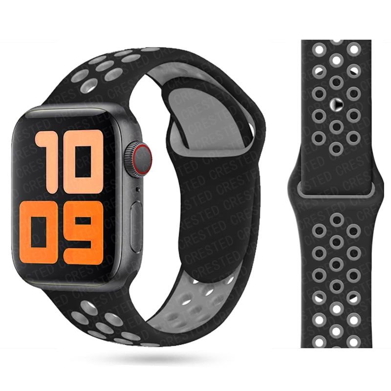 Ремешок для Apple Watch Band 7 SE 41 мм 45 мм 44 мм 40 мм 38 мм 42 мм спортивный силиконовый мягкий браслет аксессуары для Iwatch Series 6 SE 5 4 3 2 женщины мужчины