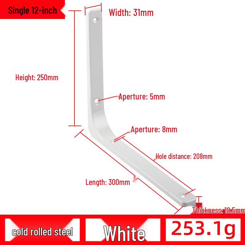 Треугольный настенный кронштейн: Изогнутая, несущая железная опора для стеллажей