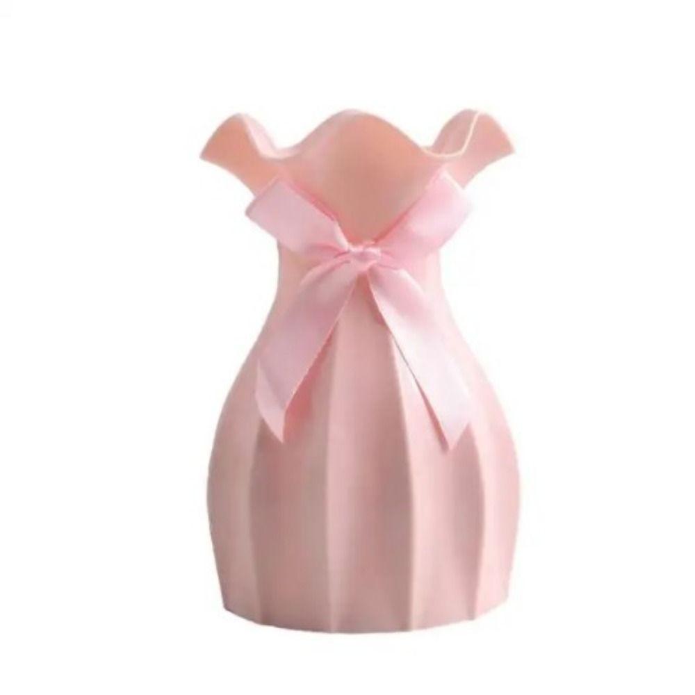 Break-resistant Plastic Colored Vase Plastic Potted Container Ornaments Flower Arrangement