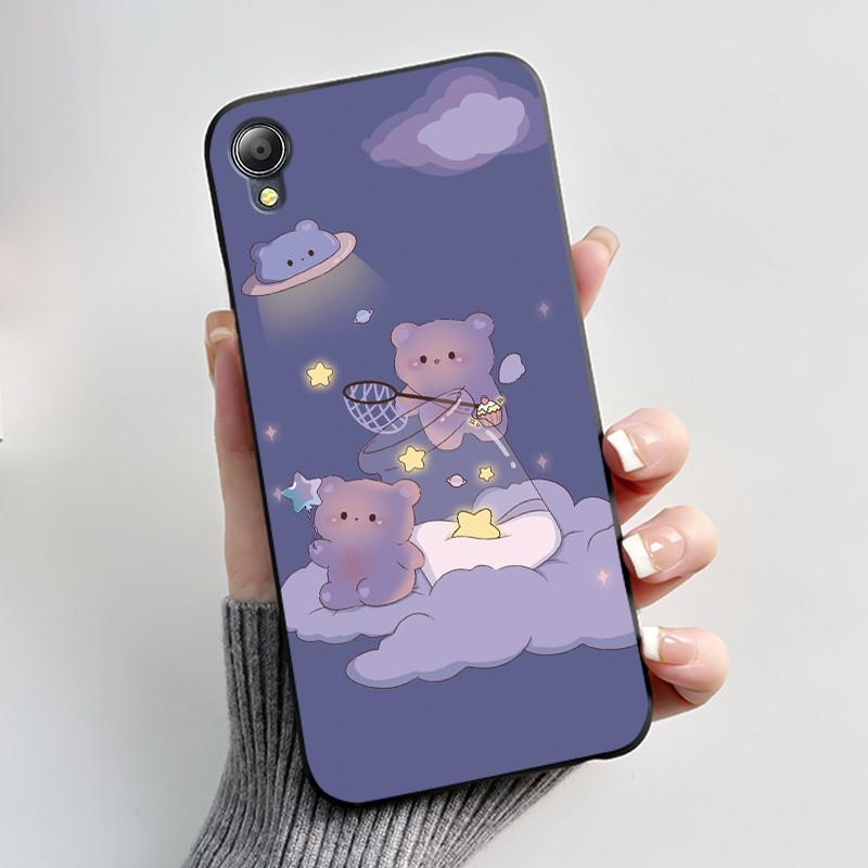 For Asus ZenFone Live (L1) ZA550KL Case Capa Cute Cartoon Printing Shell Coque Protective Cover Soft Silicone Black Phone Casing