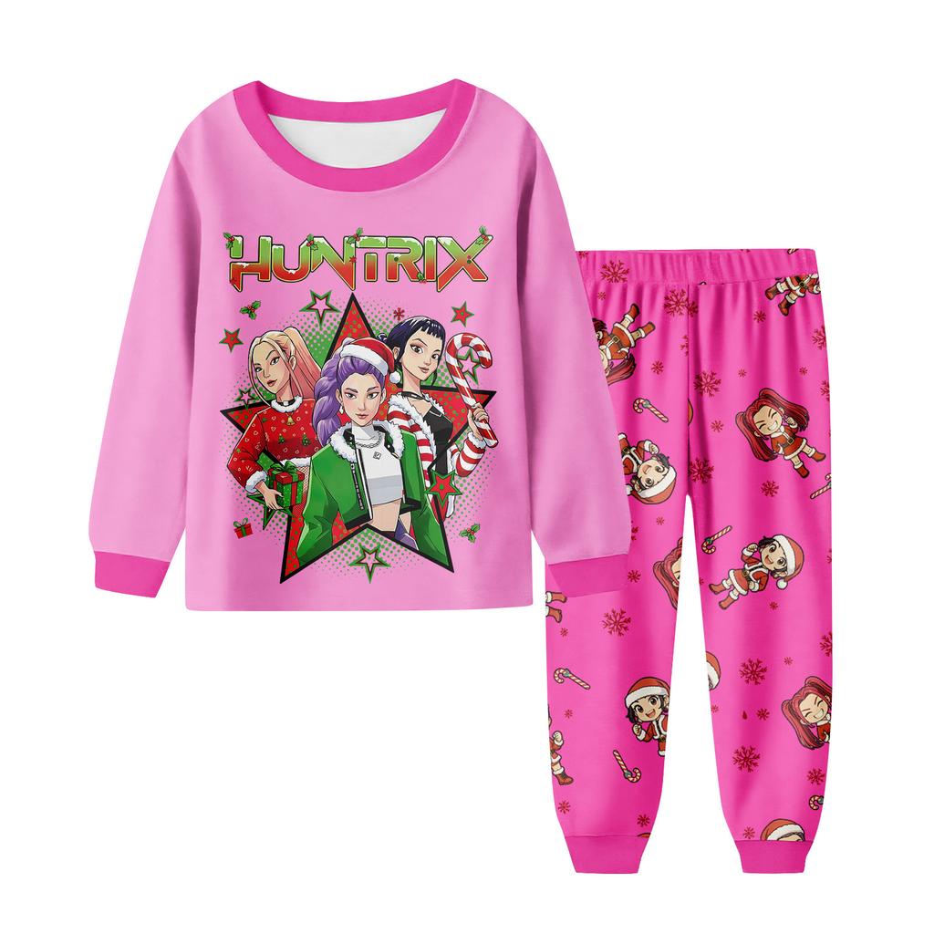 Children's Fashion Suit Skirt Round Neck Long Sleeve Top Pants