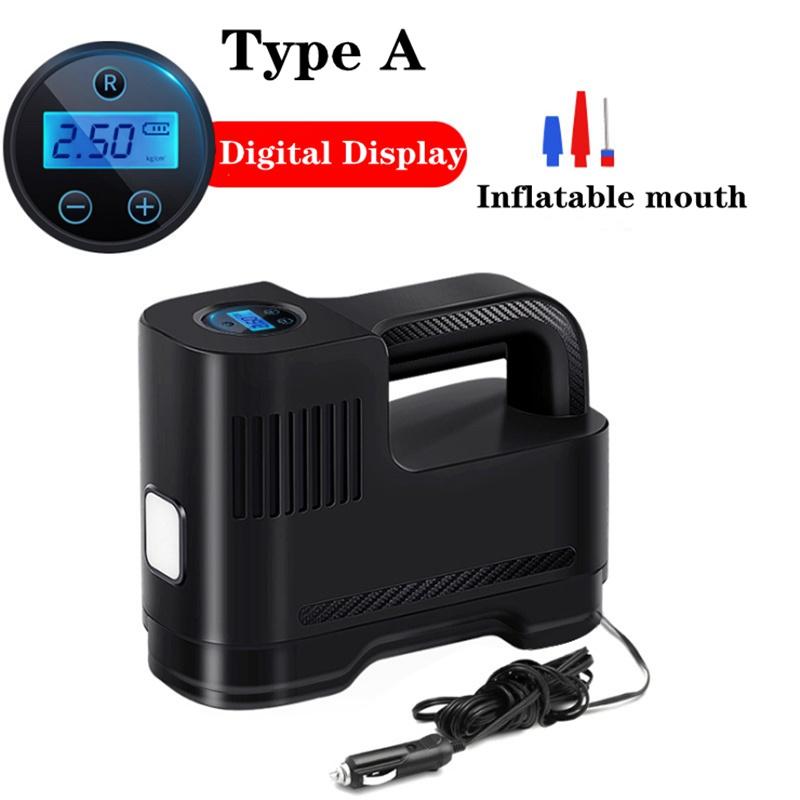 12V 100PSI Tyre Inflator Cordless Portable Compressor Digital Car Tyre Pump Preset Pressure Rechargeable Air Pump With LED Light And LCD Display