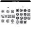 Versatile Mandalas Design Stencils For Artistic Expression Decoration Projects PET Templates With Precise Cutout Shapes