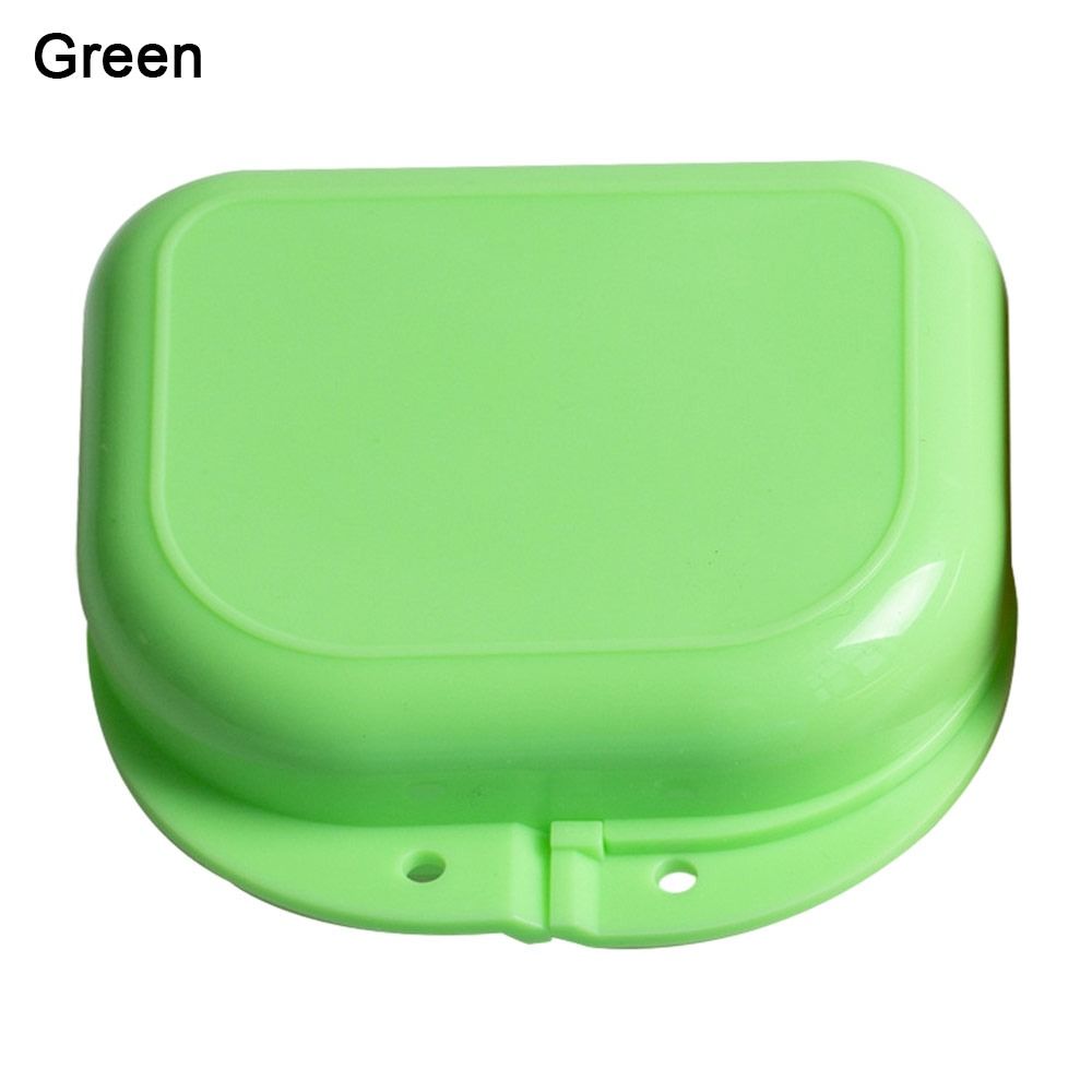 Portable Denture Box Container Mouth Guard Box Oral Hygiene Dental Retainer Storage Case New