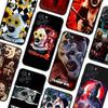 Популярный Хоррор Фильм T-Terrifier Чехол для Телефона Для IPhone 17 16 15 14 13 12 11 Pro Max Plus Mini Мягкий Черный Чехол