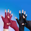 Breathable Sunscreen Gloves Half Finger Ice Silk Gloves New Nail Painting Gloves Summer
