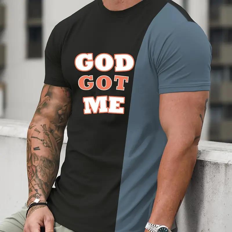 Мужская футболка с буквенным принтом и 3D-принтом Футболки повседневные с круглым вырезом и коротким рукавом Футболки свободного покроя Мужская одежда Топы Уличная одежда