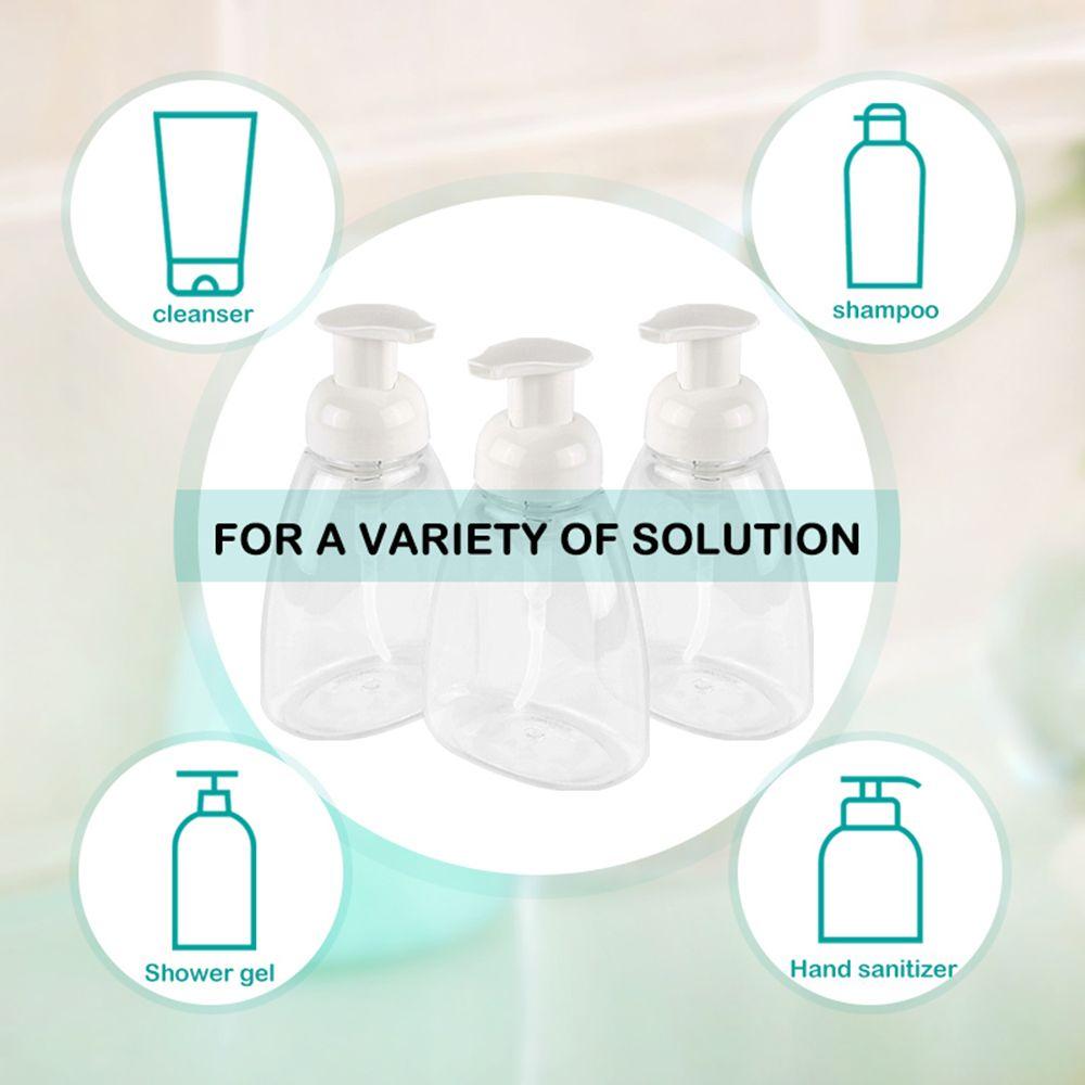 Hand Sanitizer Shampoo Shower Gel Soap Dispenser Clear Foaming Bottle Pump Container Liquid