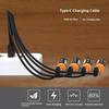 1 шт. 4-в-1 Мульти-USB C Разветвитель Зарядный Кабель для Huawei Планшета Ноутбука ПК USB Type-C Быстрая Зарядка Кабели Данных