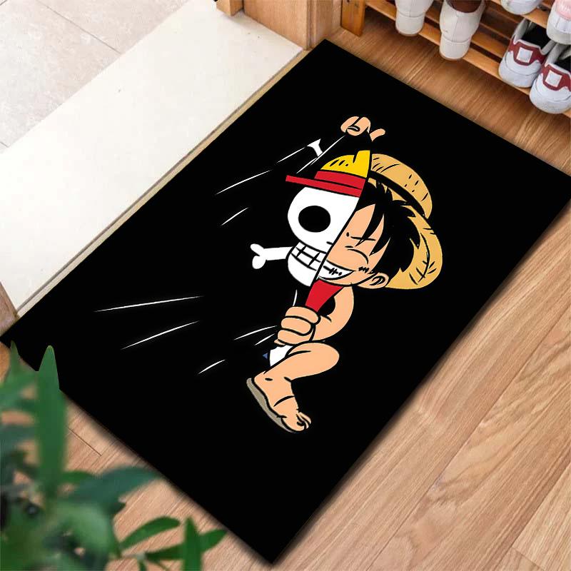 Ковер с изображением Монки Д. Луффи из One Piece для гостиной, спальни, дома, украшение дивана, нескользящий коврик для детских игр
