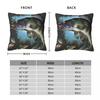 Vintage Fish Trout Pillow Cover Cartoon Fishes Cute Funny Pillow Case For Sofa Car Home Decor Cushion Cover SoftPillowcases Gift