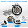 For Jeep Wrangler JK 2018 Grand Cherokee 2011-2020 Dodge Durango 2011-2015 Coolant Aluminum Thermostat Housing 5184651AG
