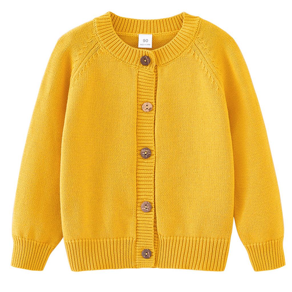 Children's Fashion Casual Cardigan Knitted Long Sleeve  Top