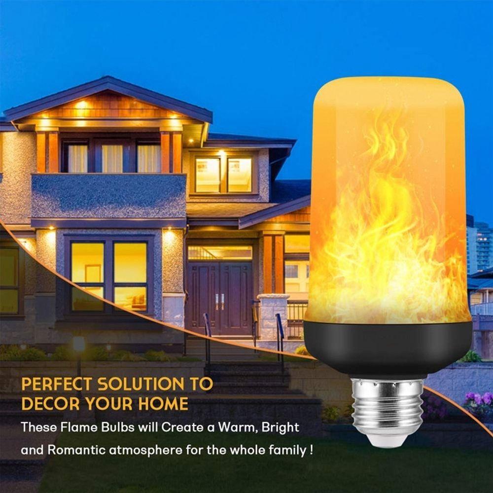 Festival Party Garden Decor Night Light Simulation Fire Lights Effect Light Bulb LED Flame Lamp