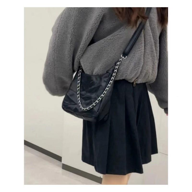 IELGY College Style Leisure Large Capacity Commuter Bag, Versatile Shoulder Crossbody Tote Bag, Mother and Child Bag