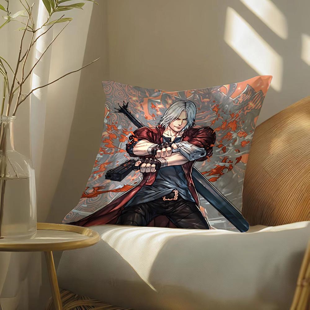 Чехол на подушку Devil May Cry с принтом для гостиной, дивана, декора спальни