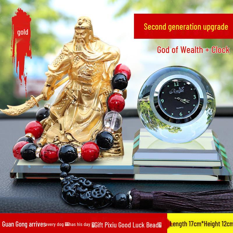 Украшение Будды для интерьера автомобиля - Гуань Гун Бог богатства для мира и защиты