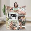 Robert Irwin Super Warm Blanket  Picnic Plush Throw Blanket Novelty Home Decor Flannel Bedspread Sofa Bed Cover