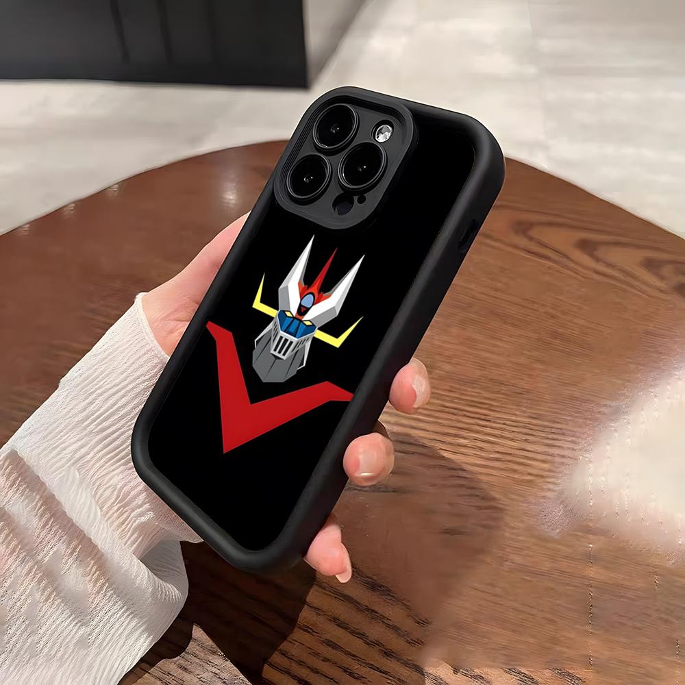 Чехол для телефона-робота Mazinger Z для iPhone 17 Pro Max 15 Pro 16 14 Plus 12 13 Mini 11 Pro Ударопрочный Мягкий Чехол
