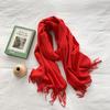 Candy Color Imitation Cashmere Scarf Women'S Winter Solid Color Warm Shawl Spring And Autumn Japanese Simple Scarf