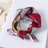 50X50CM Women Square Scarf Horse Printing Hair Neck Scarfs For Ladies Kerchief Twill Imitation Silk Foulard Scarves&Wraps