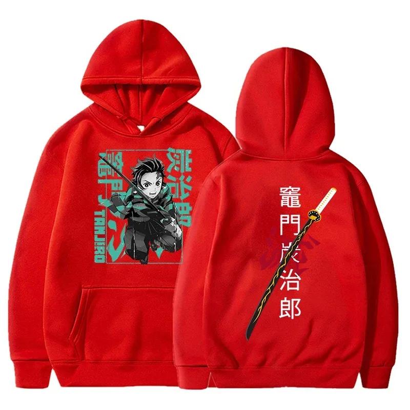Kamado Tanjirou Demon Slayer Printed Hoodie Anime Graphic Sweatshirt Women Men Casual Tops Long Sleeve Hooded Pullover