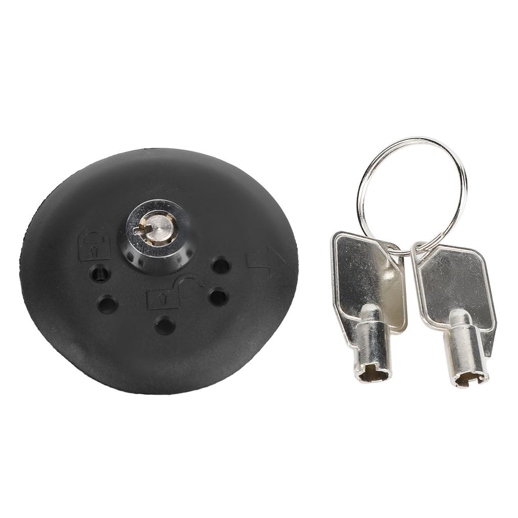 Locking Fuel Door Gas Cap BU5Z 9C268 B Strong Sealing Fuel Tank Locking Gas Cap with 2 Keys for Vehicle