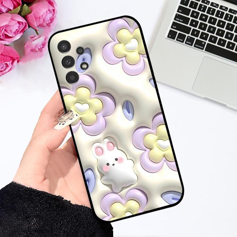 Для Samsung A32 4G 5G Чехол A325 A326 ТПУ Силикон Матовый Мультяшный Задняя Крышка Телефона Для Samsung Galaxy M32 5G SM-M326B Чехол Бампер