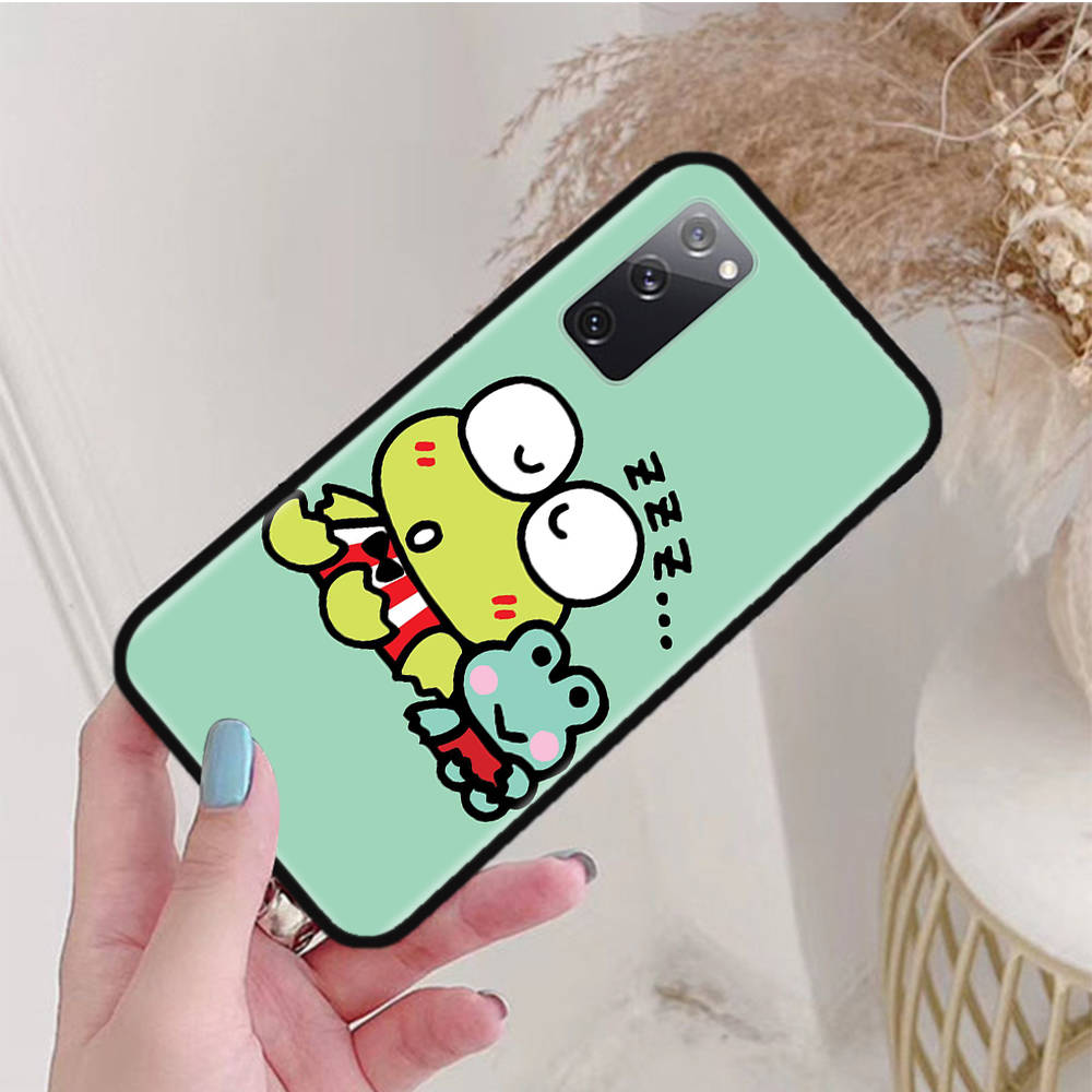 Black Case for iPhone 16 15 Plus 14 13 12 11 Pro 8 6 SE XR XS Max P30 Nova 5T Y5P Y6 Y7 Y8P Y9 Realme C30 C33 C31 L-17 Lovely Keroppi