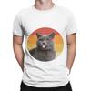 british shorthair vintage retro face Funny Graphic 100 Cotton TShirt Shorthair Tops Tees For Unisex
