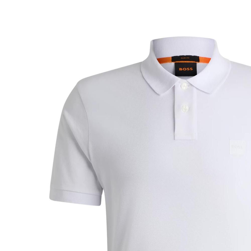 Поло с коротким рукавом и нашивкой с логотипом Boss HUGO BOSS 50507803-100