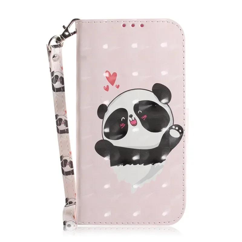 Новый покрашенный чехол-бумажник для Xiaomi Poco M6 X6 C65 Pro, чехол-книжка Xiomi Mi PocoM6 PocoX6 Pro PocoC65 с рисунком 'Мультяшный цветок', кожаная обложка