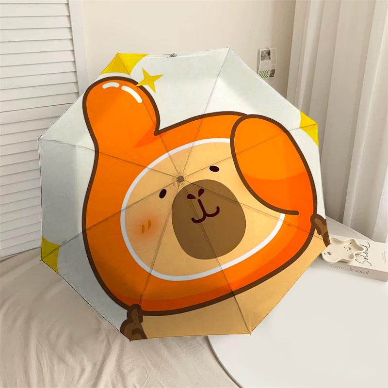 1PC Bear Thumbs Up Umbrella-8-Rib Reinforced, Automatic Open, Lightweight & Durable, Cute Fashion Accessory for Outdoor-T352