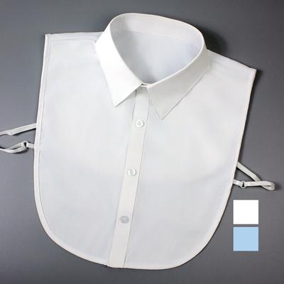 1 Unisex Solid-color Formal Detachable Cotton Collar for Suits, Sweaters, and Other Base Layers – High-quality Material Suitable