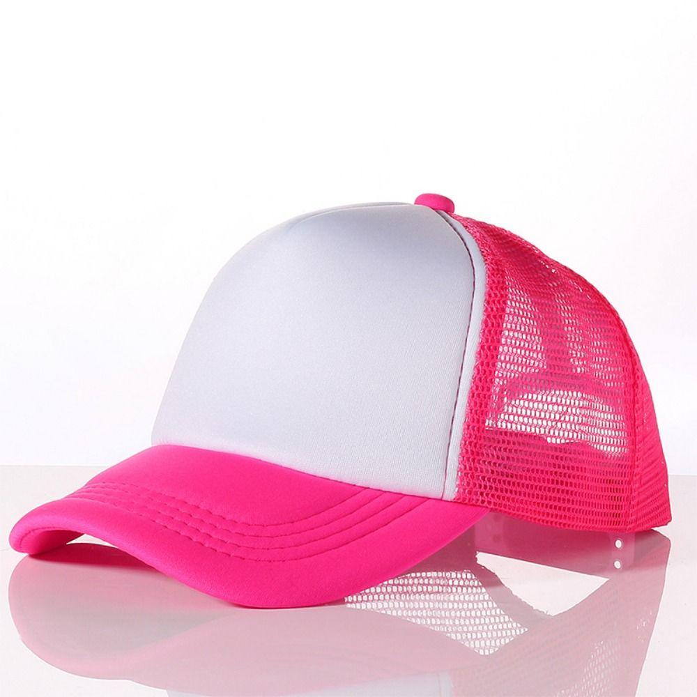 Регулируемые козырьки шляпа дышащая сетка хип-хоп шляпы разноцветная утиный язычок сетчатая кепка для малышей