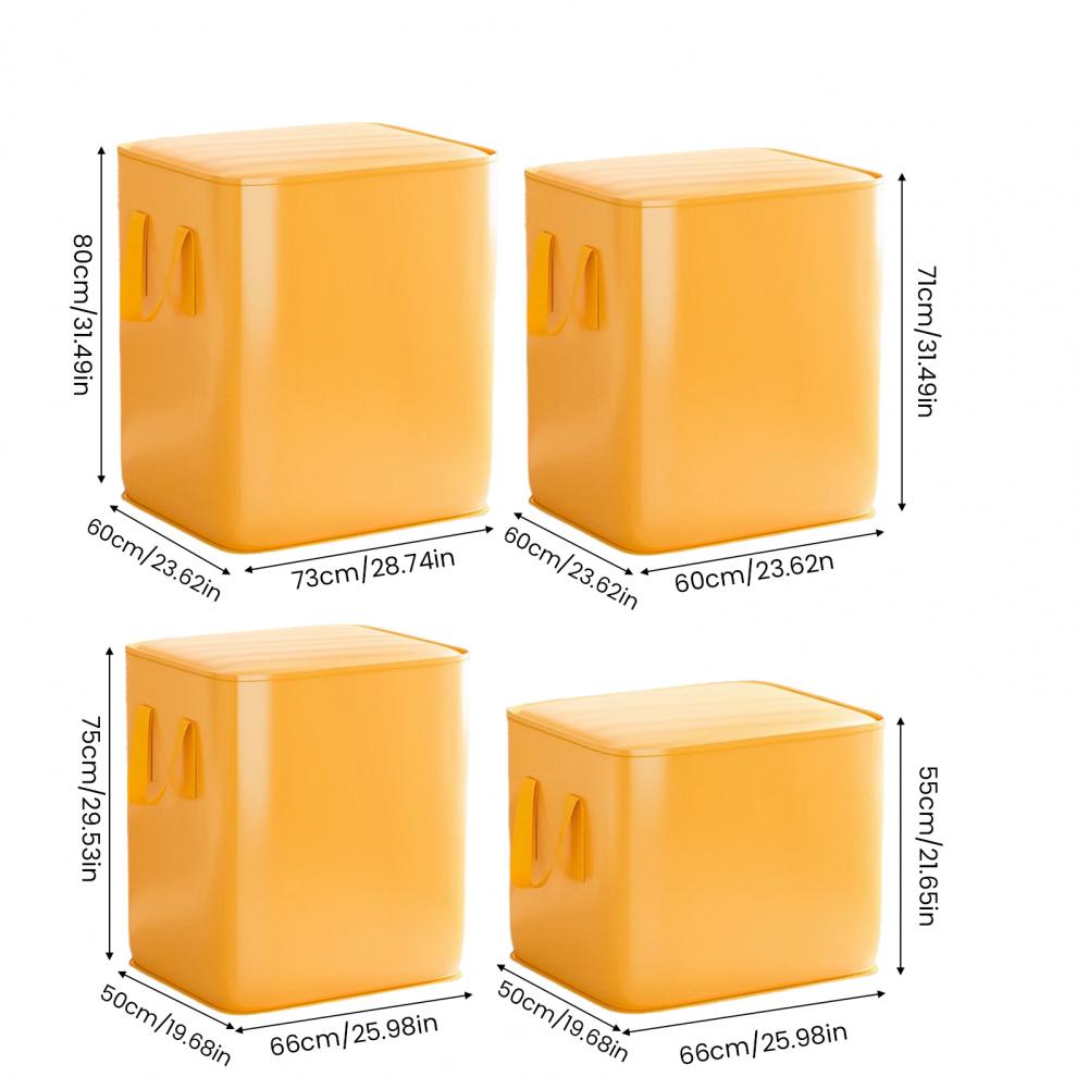 Пылезащитный чехол для одежды с усиленной ручкой, сумка для хранения большого объема, закрывающаяся на молнию, водонепроницаемый контейнер