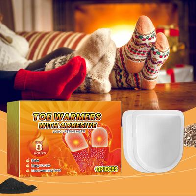 Грелки для пальцев ног для облегчения холодных ног 8-часовое тепло Тонкие и удобные грелки для пальцев ног Тепловые подушечки 10 шт./пакет