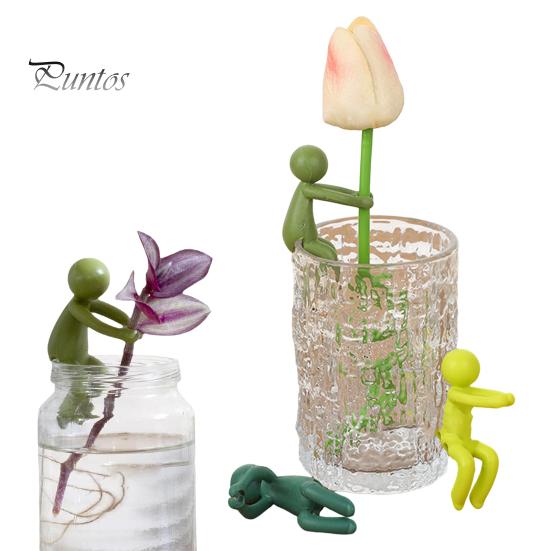 3 шт. антропоморфный держатель для растений, подставка для растений, подставка для ростков, стеблей, побегов, черенков, симпатичные подставки для растений для декора внутреннего сада или растений