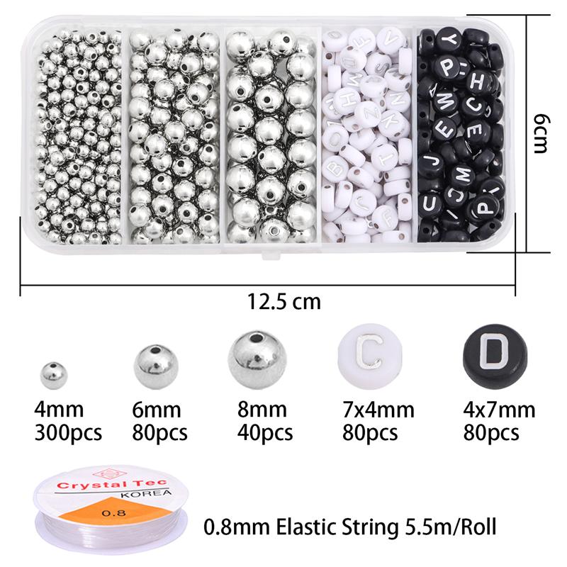 1 компл./кор. коробка CCB бусины DIY браслет ожерелье серьги аксессуары для изготовления ювелирных изделий