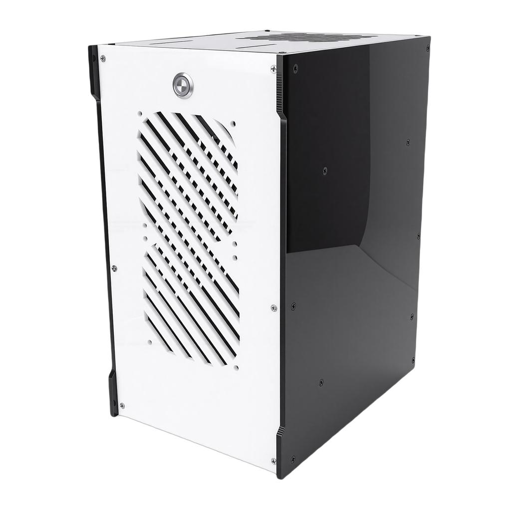 Small PC Case 360 Degree Open Hollow Cooling Desktop Computer Case Acrylic 292x220x165mm
