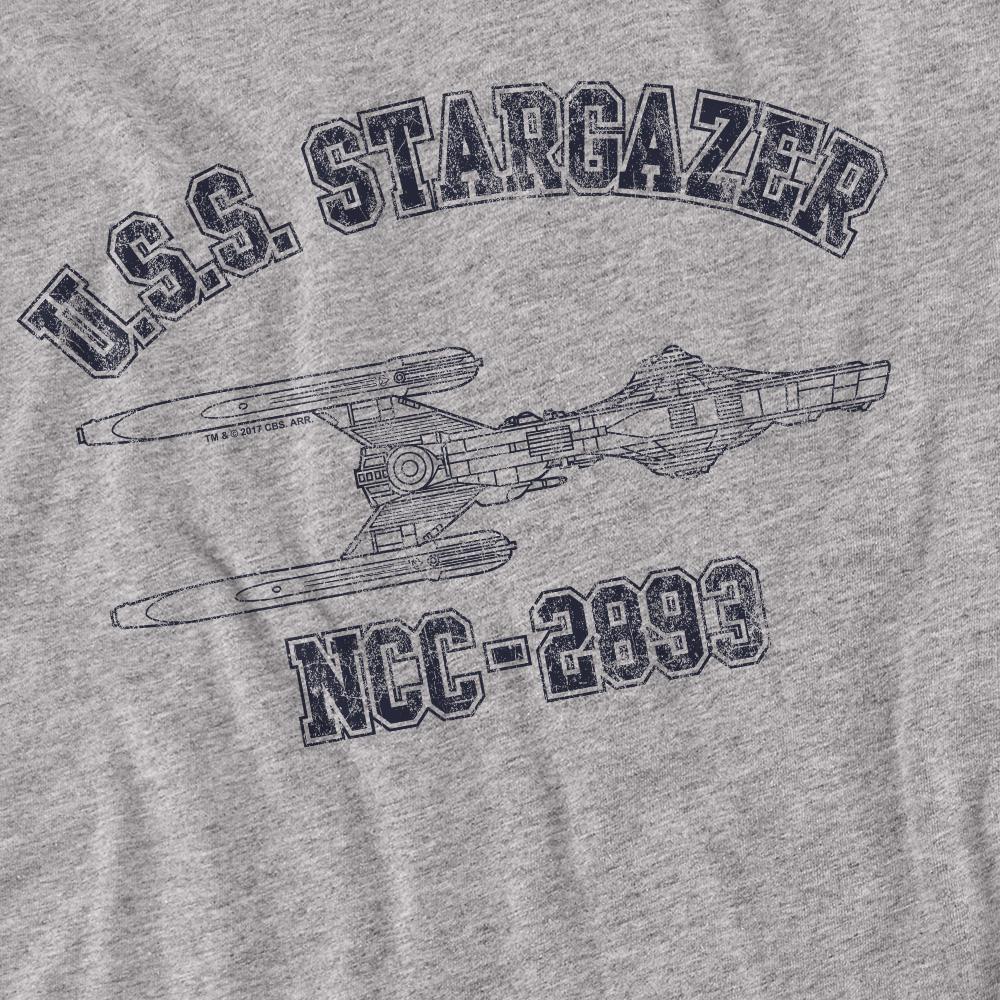 Star Trek Unisex Adult Stargazer Athletic T-Shirt
