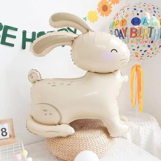 Easter Balloon Inflatable Toy Ornament Reusable Cute Wedding Party Rabbit Kids Supplies ADM