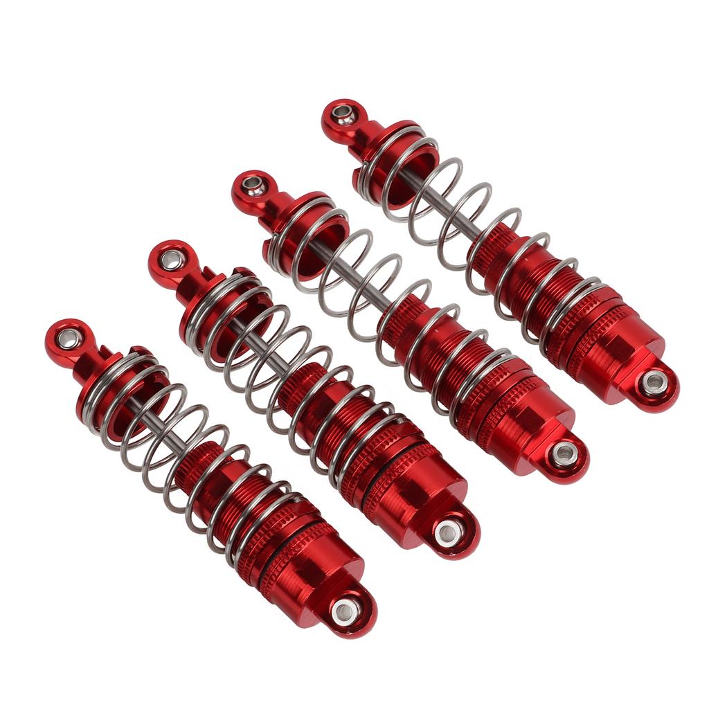4 шт. Полностью металлический амортизатор для RC-машины WLtoys 104001 110, аксессуары для модернизации, красный