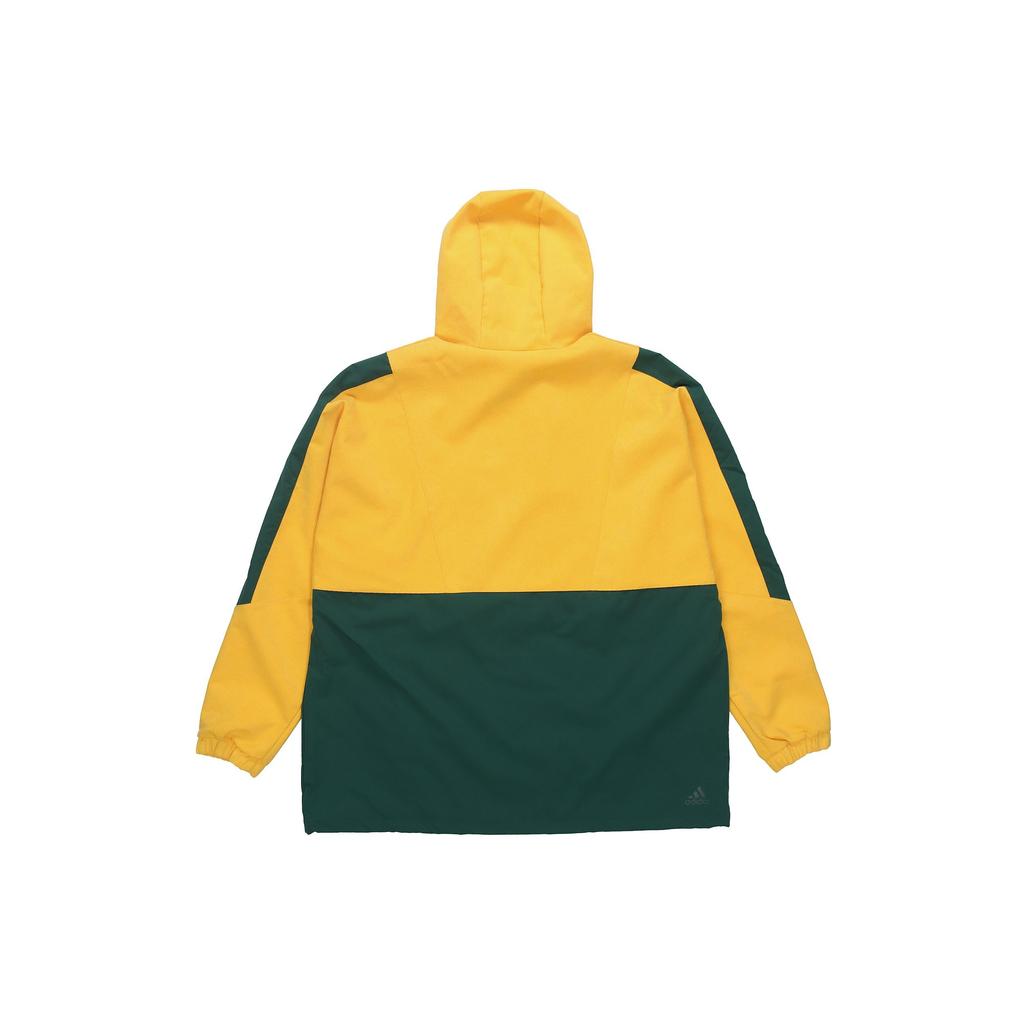 adidas Ветровка с капюшоном в стиле колор-блок, мужские куртки, желтый GM4453