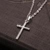 Простое ожерелье с подвеской в виде креста для мужчин и женщин, универсальное минималистичное винтажное ожерелье, ювелирные изделия, аксессуары, подарки