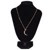 Moon Star Pendant Necklace Neck Chain Necklace Gold And Silver Long Chain Women'S Jewelry