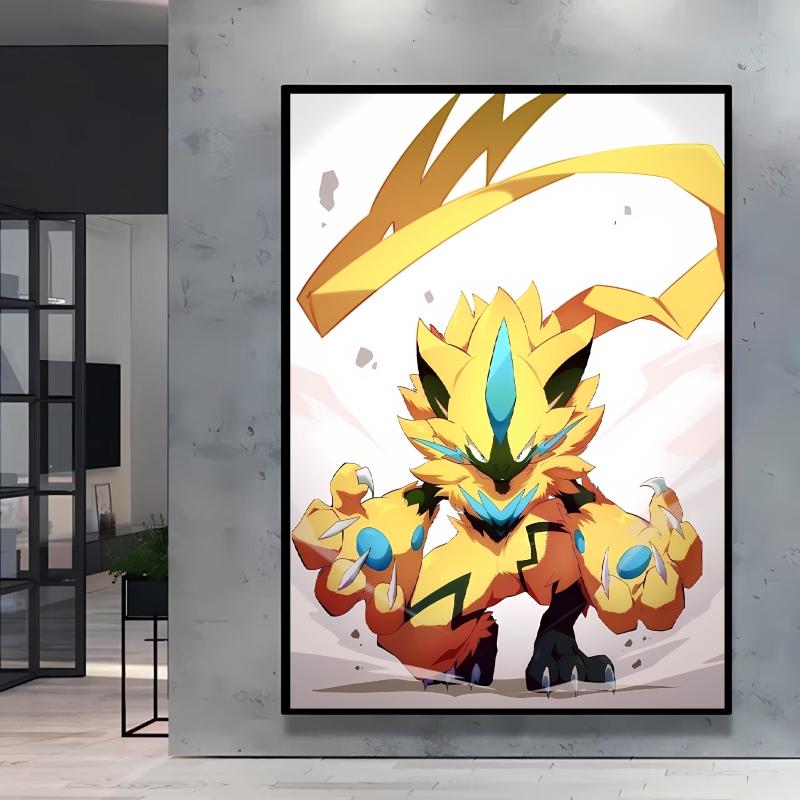 Canvas HD Prints Pokemon Blaziken Cartoon Character Images Modern Living Room Home Decor Aesthetic Poster Classic Children Gifts