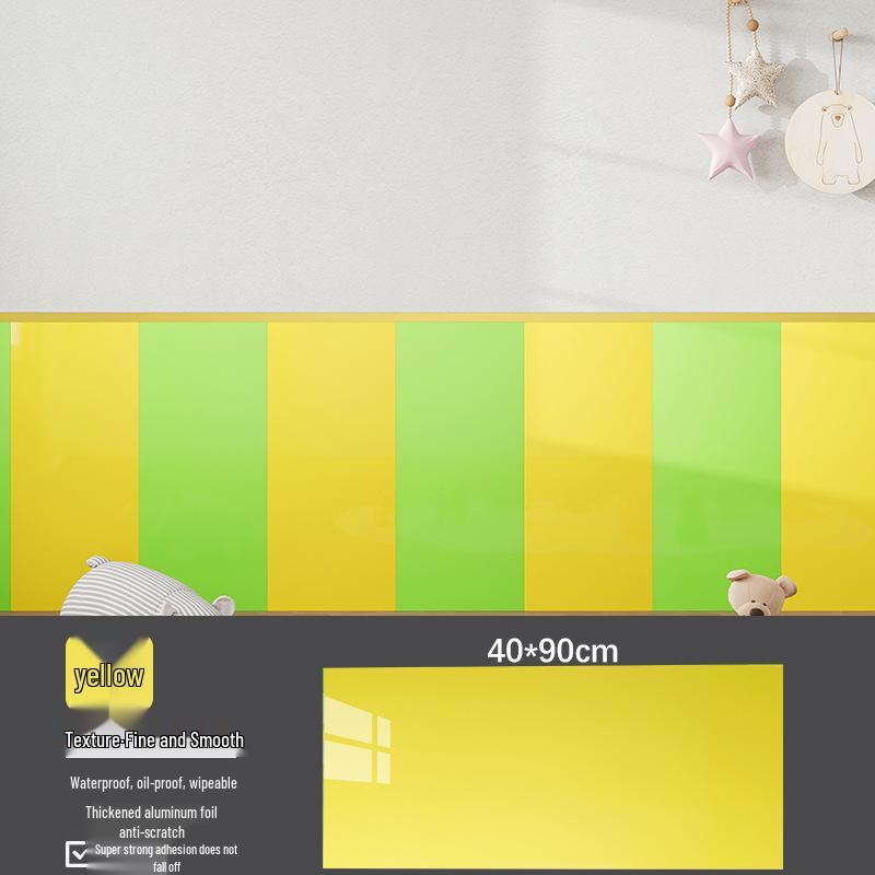 Self-Adhesive Waterproof Tile Wall Sticker: Moisture-Proof, Anti-Collision Protection for Kindergarten Walls