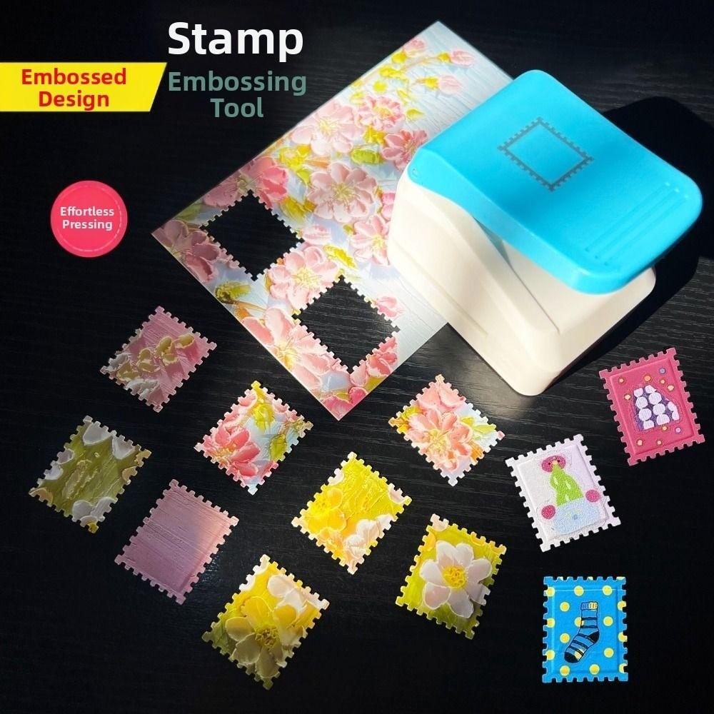 DIY Stamp Border Punch Labor Saving Stamp Shape Hole Punch Toothed Puncher Embosser  Craft